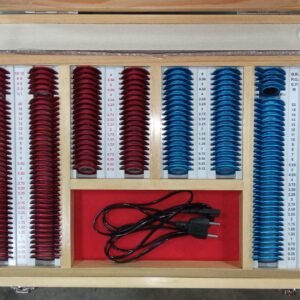 Trial Box Metal Rim with Carry Wooden Case