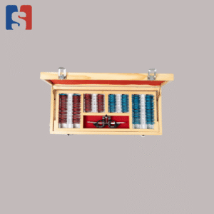 Trial Box Blue & Marron Small With Wooden Case 6X3 Modern Surgical